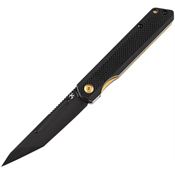 Kansept Knives 1012T1 Prickle Black Knife Black Handles