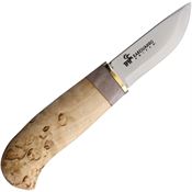 Karesuando Kniven 404600 Sami Winter Giron Fixed Blade Knife Oiled Curly Birch Handles