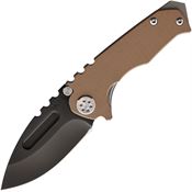Medford Knives 009SPD09TM Micro Pvd Coated Knife Brown Handles