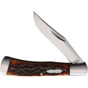 Old School Knifeworks 1MB Ruple 1 Trapper Mahogany Bone