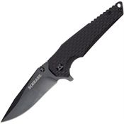 Schrade Knives 1136034 Fanatic Black Knife Black Handles