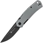 Steel Will Knives F7128 Fjord F71 Black Stonewash Fixed Blade Knife Gray Handles