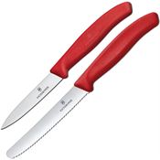 Swiss Army Knives 67831X6 Steak/Paring Set Red