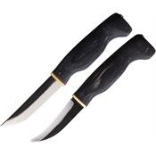 Wood Jewel Knives 23AVKM Fixed Blade Set Black