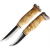Wood Jewel Knives 23AVKS Fixed Blade Set Curly