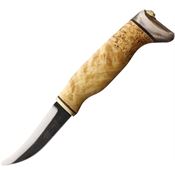 Wood Jewel Knives 23AVS Fixed Blade Curly Birch