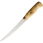 Wood Jewel Knives 23F Fillet Knife Curly Birch