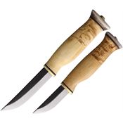 Wood Jewel Knives 23KVS Fixed Blade Set Curly