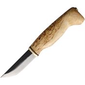 Wood Jewel Knives 23VISA Fixed Blade Curly Birch