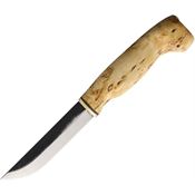 Wood Jewel Knives 23VISA10 Fixed Blade Curly Birch