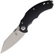 Bastinelli Creations 246 D Vil Mini Dragotac Framelock Knife Black Handles