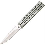 Bear Ops ANNB820 BCANNB820 Bear Song VIII S35 Satin Knife Gray Handles