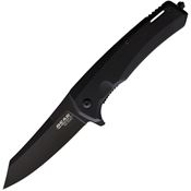Bear & Son 61127 Black Sideliner Linerlock Knife Black Aluminium Handles