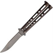 Bear & Son Cutlery 117CVW Butterfly Black Knife Copper Vein Handles