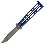 Benchmark 018 BM018 Butterfly Stonewash Knife Blue Handles