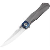 Bestech 2106F Thyra Framelock Knife Gray Timascus Handles