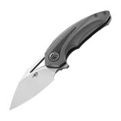 Bestech 2107C Nuke Framelock Knife Dark Gray Handles