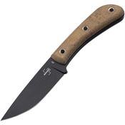 Boker Plus 02BO026 Little Rock Black Fixed Blade Knife Green Handles