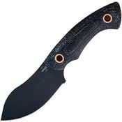 Boker Plus 02BO066 Nessmi Pro Black Stonewash Fixed Blade Knife Black Handles