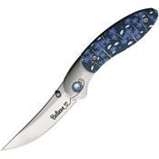 Brighten Blades 010 Believe Linerlock Knife Black/Purple Handles