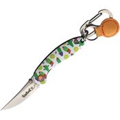 Brighten Blades 018 Resilient Keychain Framelock Knife Cactus Artwork Handles