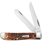 Case 42652 Mini Trapper Crandall Knife Brown Jigged Handles