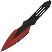 China Made 211536RD 3pc Red and Black Fixed Blade Thrower Knife Set