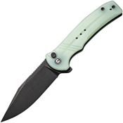 Civivi 20038D3 Cogent Button Lock Black Stonewash Knife Jade Handles