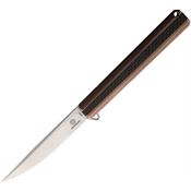 Defcon 93891 Titanium Framelock Knife Bronze Handles