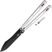 EOS 106 Trident Black Knife White Handles