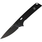 Glow Rhino 101PVD Reactor Framelock Knife Black Handles