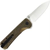 QSP Knife 131K Hawk Linerlock Knife Brass Handles