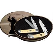 Roper Knives 051S2Y Knife and Tin Combo