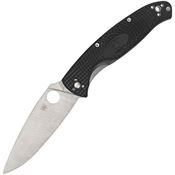 Spyderco 142PBK Resilience Linerlock Knife Black Handles