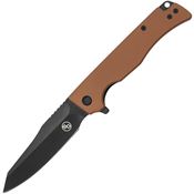 StatGear 117BRN Ausus-Slim Linerlock Knife Brown Handles