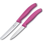 Victorinox 67836L115X2 Steak/Paring Set Pink