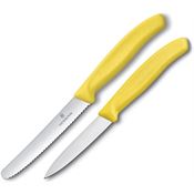 Victorinox 67836L118X2 Steak/Paring Set Yellow