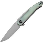 We 200432 Smooth Sentinel Framelock Knife Gray/Jade Handles