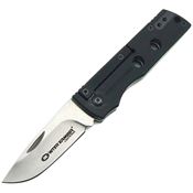 WithArmour 098BK Kris Satin Folding Knife Black Handles