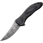 Civivi 20075ADS1 Synergy3 TP Linerlock Knife Carbon Fiber Handles