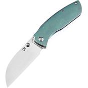 Kansept 1023B3 Convict Framelock Knife Green Handles