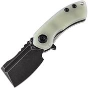 Kansept 3030A4 Mini Korvid Black Linerlock Knife Jade Handles