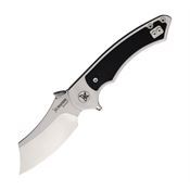 Krudo 646 DAO LTE G10 Framelock Knife Stainless/Black G10 Handles