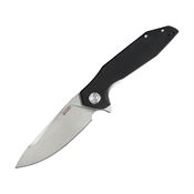 Kubey 117A Nova Linerlock Knife Black Handles