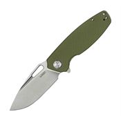 Kubey 322B Linerlock Knife Green Handles