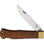 OTTER-Messer 07MSR Large Lockback Knife Sapeli Wood Handles