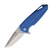 Revo VIPXLTBLU Vipera XL Tanto Linerlock Knife Blue Handles
