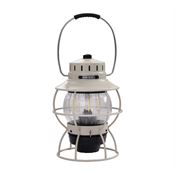 Barebones Living 180 Railroad Lantern Vintage White