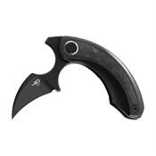 Bestech  T2103L Strelit Framelock Knife Black/Carbon Fiber Handles