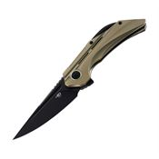 Bestech  T2201E Vigil Framelock Knife Gold Handles